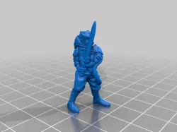Tiefling female 28mm - No Base