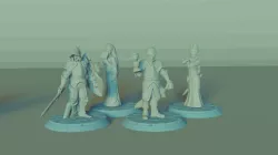 Vampire Lords and Ladies Set, 4 Miniatures, Dungeons and Dragons !FREE!