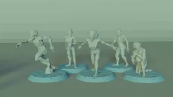 Vampire Spawn Set, 5 Miniatures, Dungeons and Dragons !FREE!
