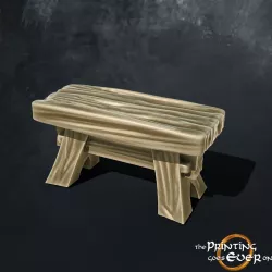 Wooden Trestle Stool