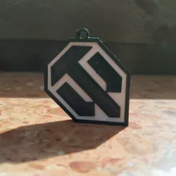 world of tanks (logo) keychain