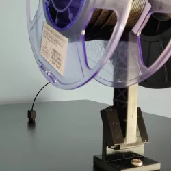 3D printer Filament Guide and Dust filter for Ikea Lack table
