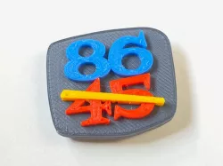8645 Button in Four Colors