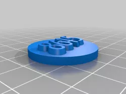 8645 Button in One or Two Colors