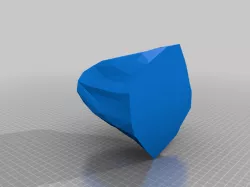 Abstract low-poly vase