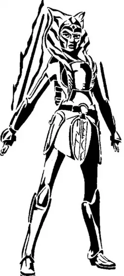 Ahsoka Tano stencil 2