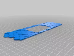 Anycubic Mega S - Display-Cover - Hexagon-Style