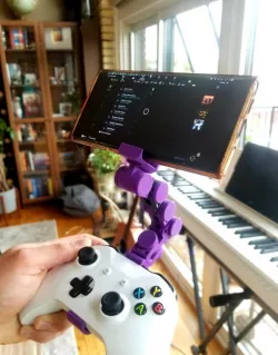 Articulating Phone Claw Attachment for Xbox Controllers - Modular & Collapsible with Popsocket Mount