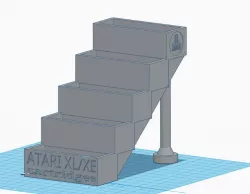 Atari XL-XE Cartridge holder - 5 Cartridges