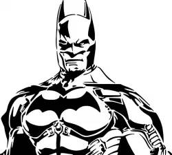 Batman stencil 3