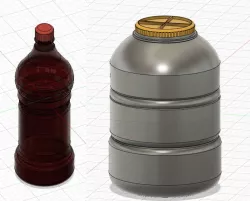 Big Bottle, Small Bottle FBX-STL