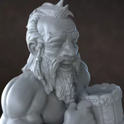 Cheerful Dwarf Miniature