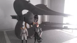Chiss Claw Craft Tie Fighter for 3.75" figures kenner hasbro repro star wars