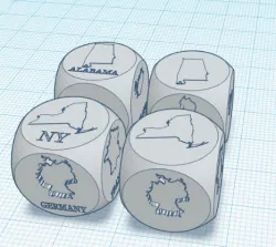Country / City Quiz Dice