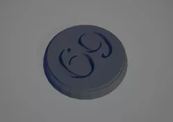 Customizable Miniature Base (with Text)