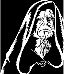 Darth Sidious stencil