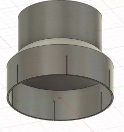 Dust port adapter for Delta RC-33 planer