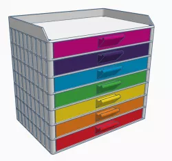 Electronic Component Stackable Drawers