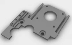 Ender 3 Direct Drive Mini BMG Extruder mounting plate for stock hotend cover with adjustable BL-Touch mount