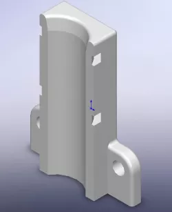 Ender 5 Plus Hotend Cable Strain Relief/Split Loom Mount