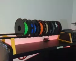 Filament spool holding frames
