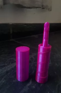 Finger lipstick / Covid button pusher 