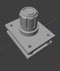 Flight Sim Single Rotary Knob  Switch with Pushbutton
