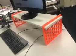 Hexy Desk Riser - Uses Ikea BURHULT Shelf