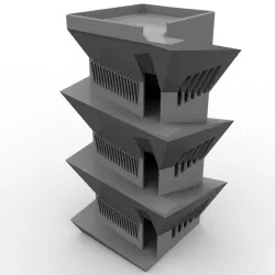 Infinitely Stacking Brutalist Apartment