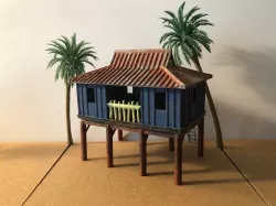 Kali River Rapids Shack - Jungle Navigation Company (HO/H0/1-87 Scale)