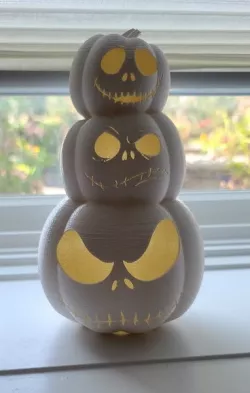 Light up Jack Skellington Pumpkin Tower
