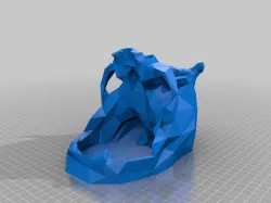 Low Poly Skull Dice Tower, DM Edition