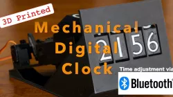 Mechanical digital clock