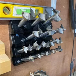 METRIC Forstner Bit Holder (mounts to wall with Kreg screws) - Keith's Test Garage