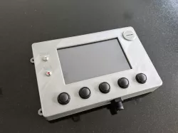 Nextion 5" HMI enclosure with buttons