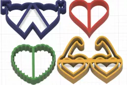 Play-Doh Cookie Cutter Kit  (batman,dog,flower,heart,rocket)