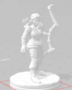 RPG mini - Human Bow Captain Female