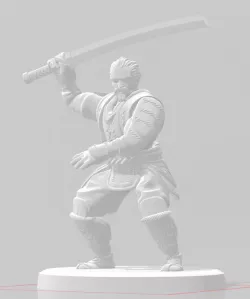 RPG mini - Human Samurai Fighter Male