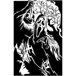 Scream stencil
