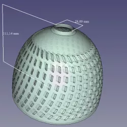 Shade for bedside lamp (E14 Socket)