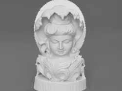 Shiva bust with Divine snake hood