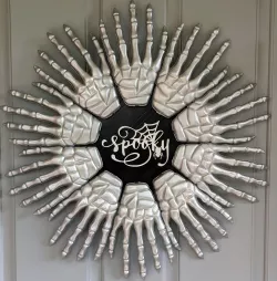 Skeleton Hand Wreath