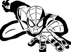 Spiderman stencil 6