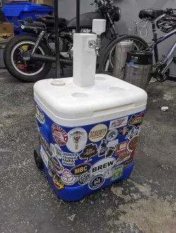 Square Draft Tower for Ice Cube Cooler