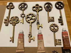 Steampunk Gear Keys