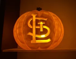 STL Cardinals Jack O'Lantern Snap on Face