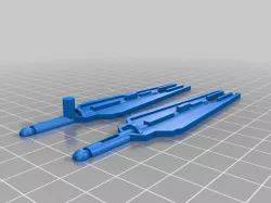 TRANSFORMERS CW SKY LYNX SPARE PARTS (SWORDS AND WING TAIL)