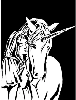 Unicorn stencil 3