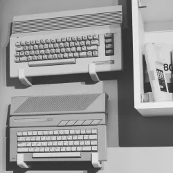 Wall hangers for Atari XE series and Commodore 64C