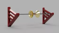 Wall-mounted spool holder